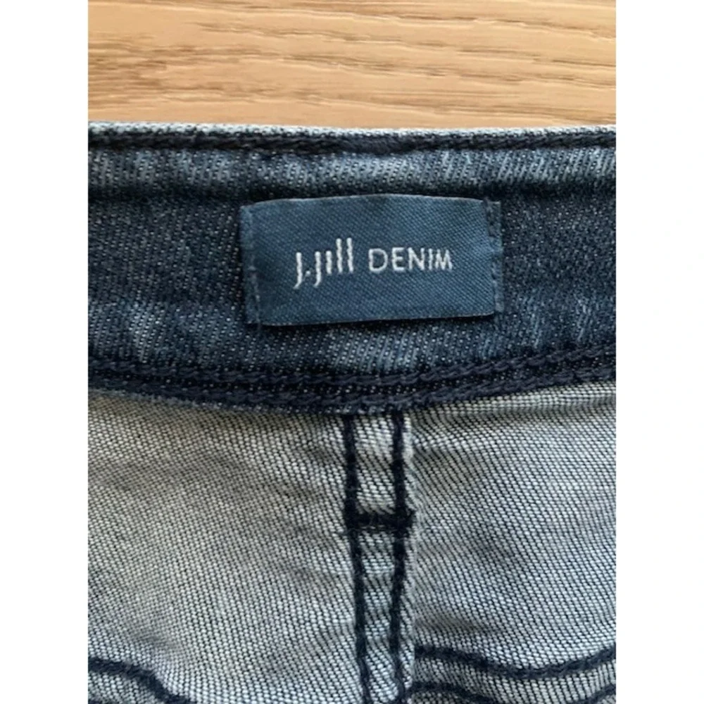 J.Jill Authentic Fit Slim Ankle Jeans Womens 14 Dark Wash Denim Stretch Pants
